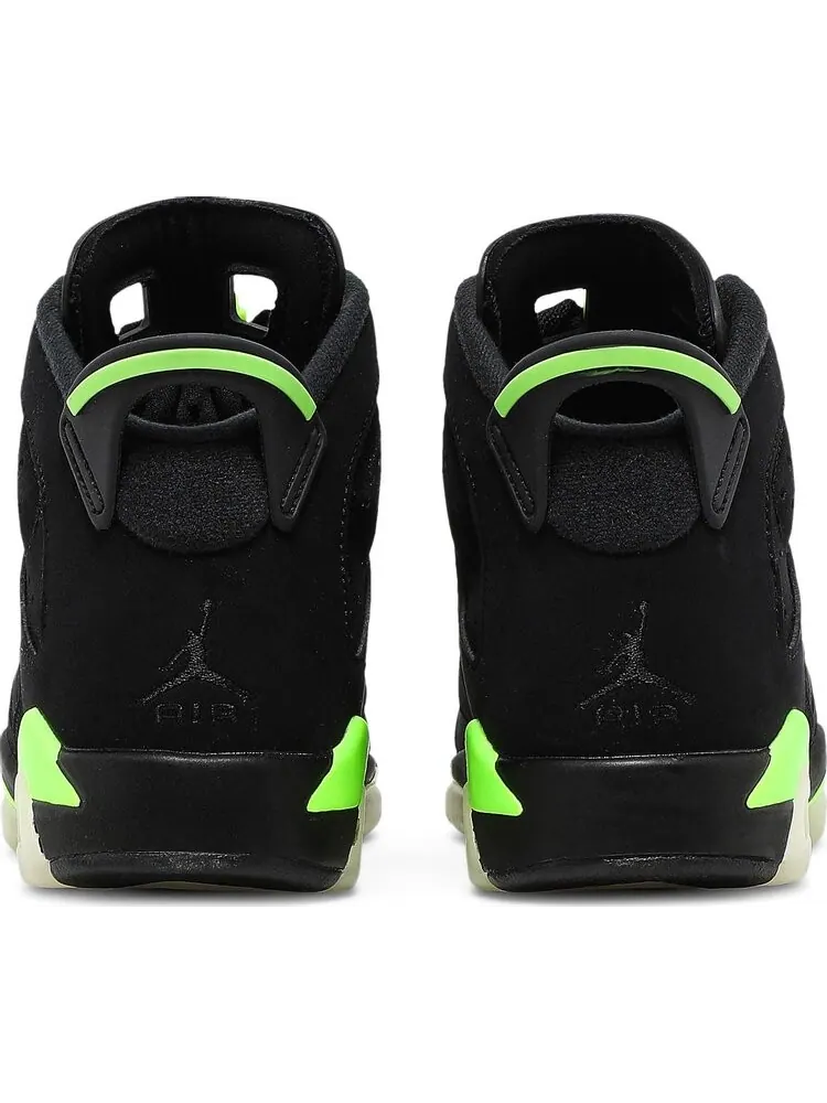 Кроссовки Air Jordan 6 Retro GS Electric Green — изображение 6 из 8, черный