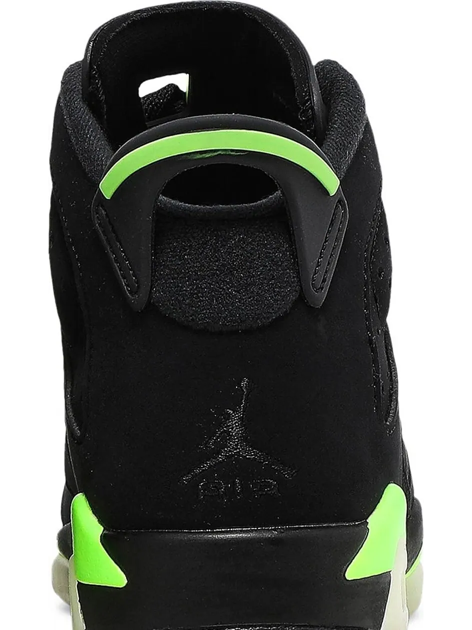 Кроссовки Air Jordan 6 Retro GS Electric Green — изображение 7 из 8, черный