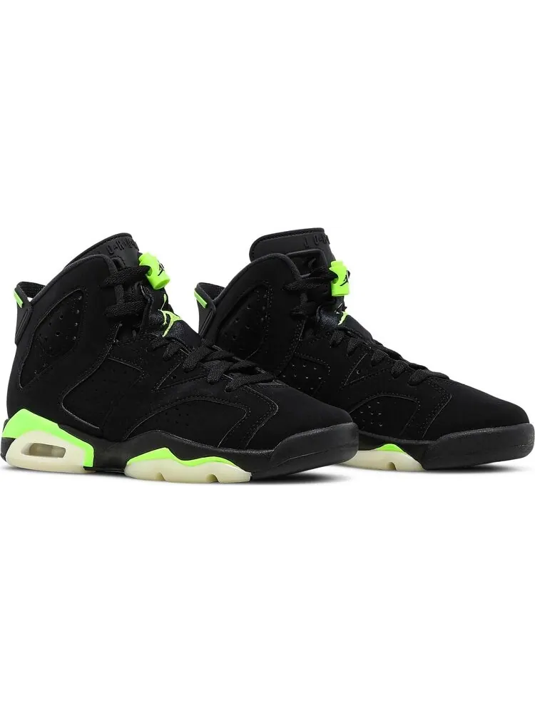 Кроссовки Air Jordan 6 Retro GS Electric Green — изображение 8 из 8, черный