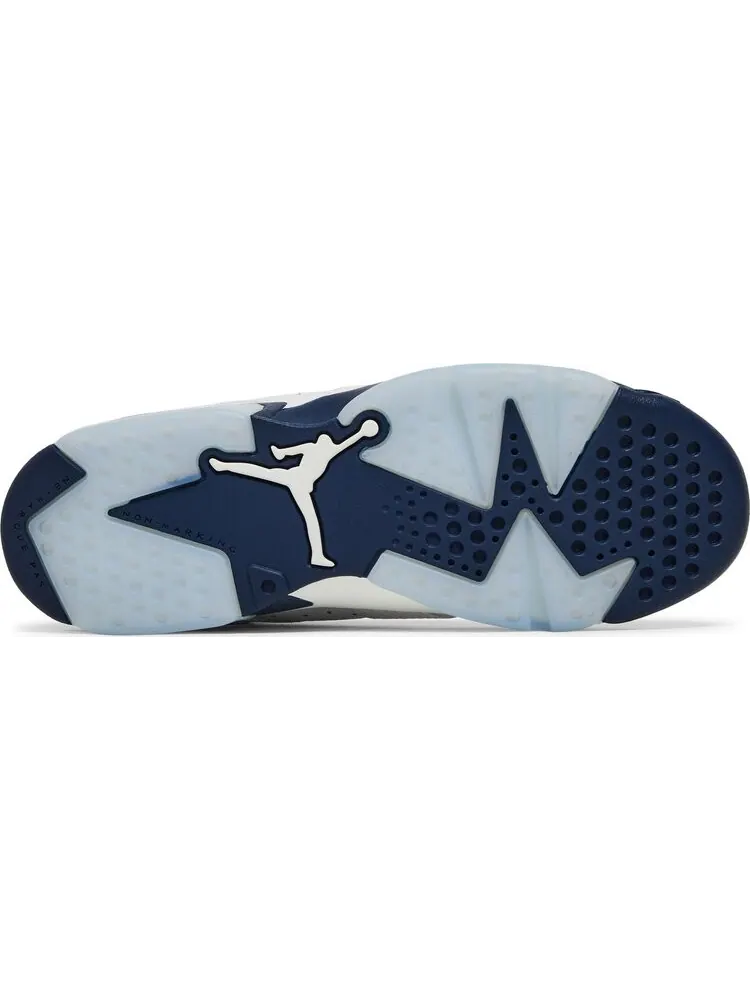 Кроссовки Air Jordan 6 Retro GS Midnight Navy 2022 — изображение 4 из 8, белый