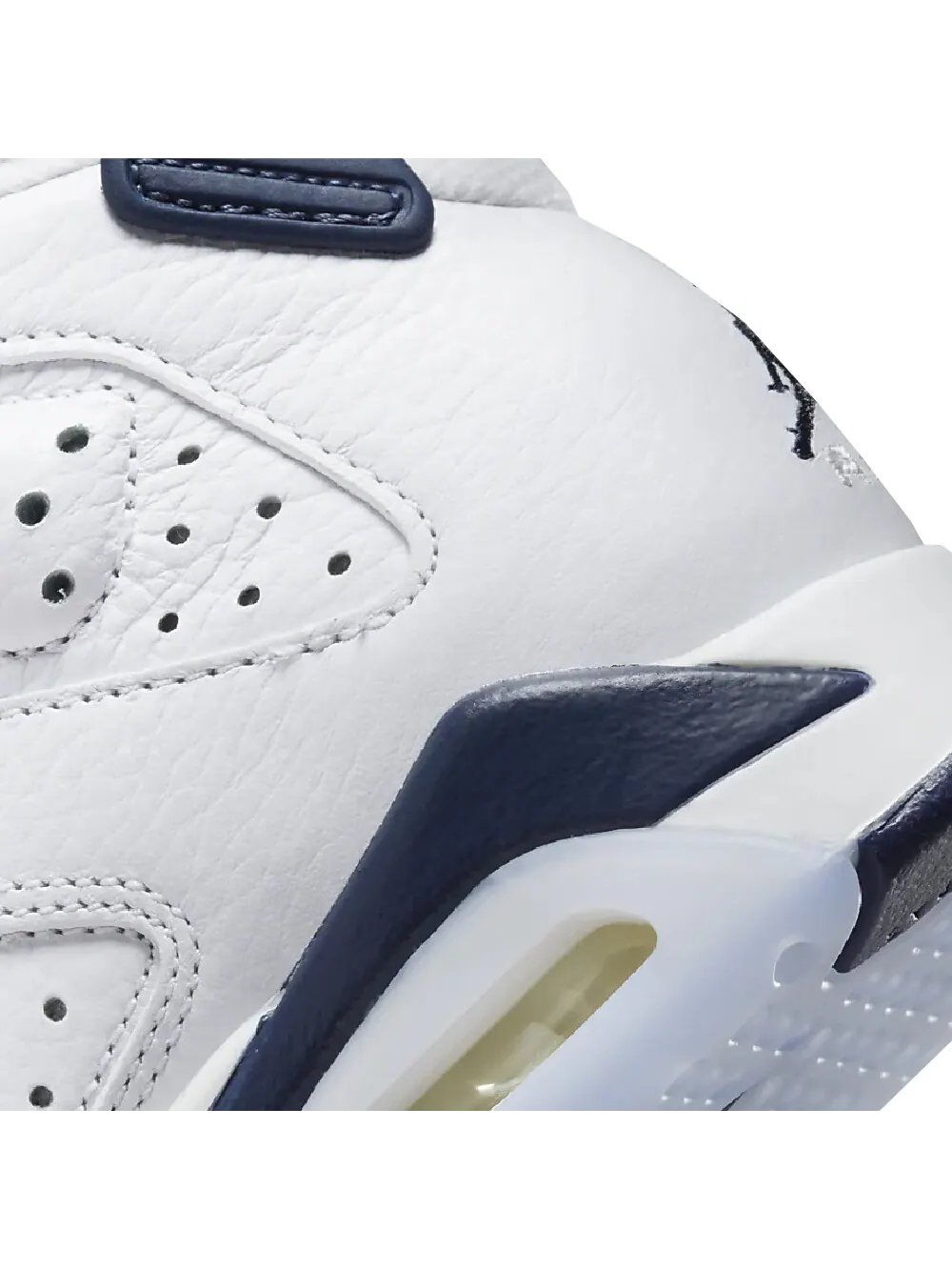 Детские кроссовки Nike Air Jordan 6 Retro — изображение 8 из 9, белый/темно-синий