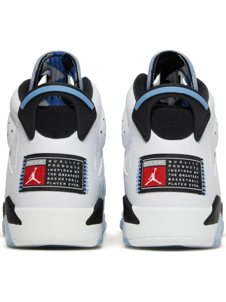 Кроссовки Air Jordan 6 Retro GS UNC Home — изображение 6 из 8, синий