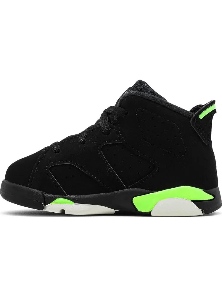 Кроссовки Air Jordan 6 Retro TD Electric Green — изображение 3 из 8, черный