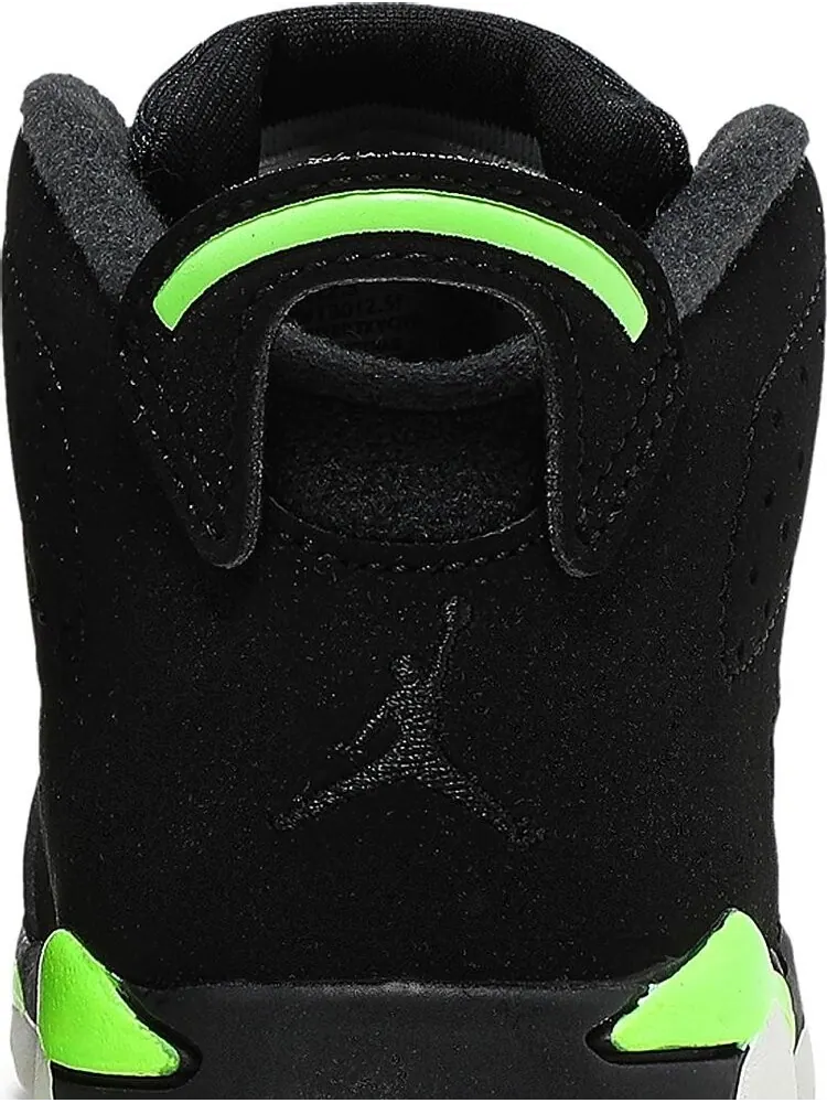 Кроссовки Air Jordan 6 Retro TD Electric Green — изображение 7 из 8, черный