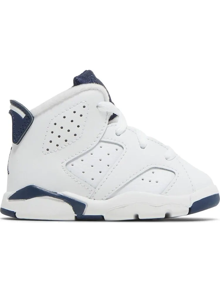 Кроссовки Air Jordan 6 Retro TD Midnight Navy 2022 — изображение 1 из 8, белый