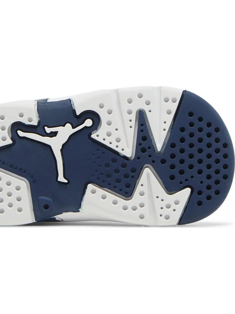 Кроссовки Air Jordan 6 Retro TD Midnight Navy 2022 — изображение 5 из 8, белый