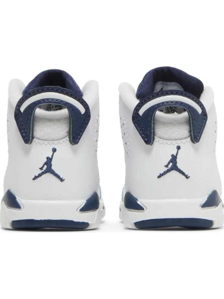 Кроссовки Air Jordan 6 Retro TD Midnight Navy 2022 — изображение 6 из 8, белый