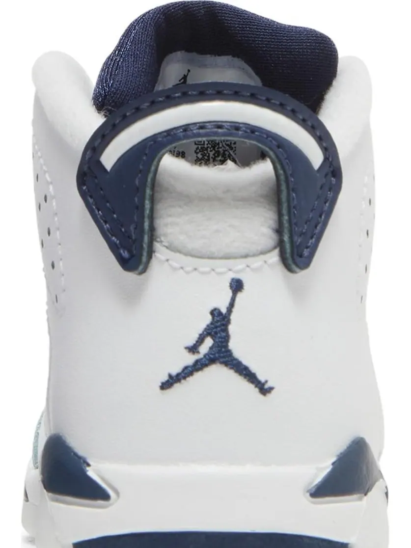 Кроссовки Air Jordan 6 Retro TD Midnight Navy 2022 — изображение 7 из 8, белый