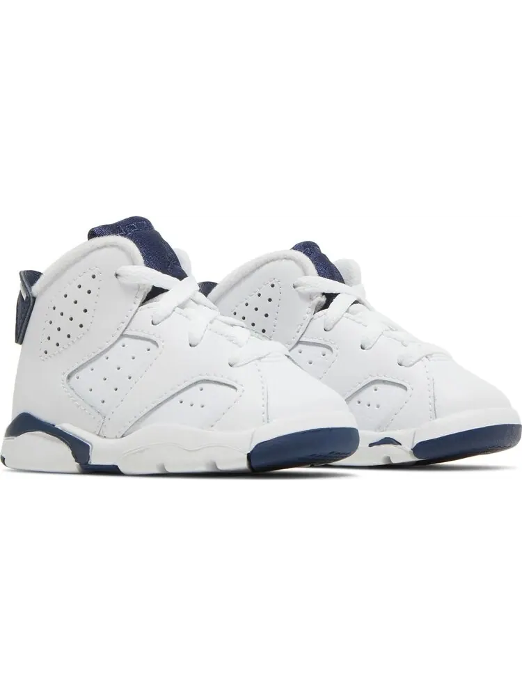 Кроссовки Air Jordan 6 Retro TD Midnight Navy 2022 — изображение 8 из 8, белый