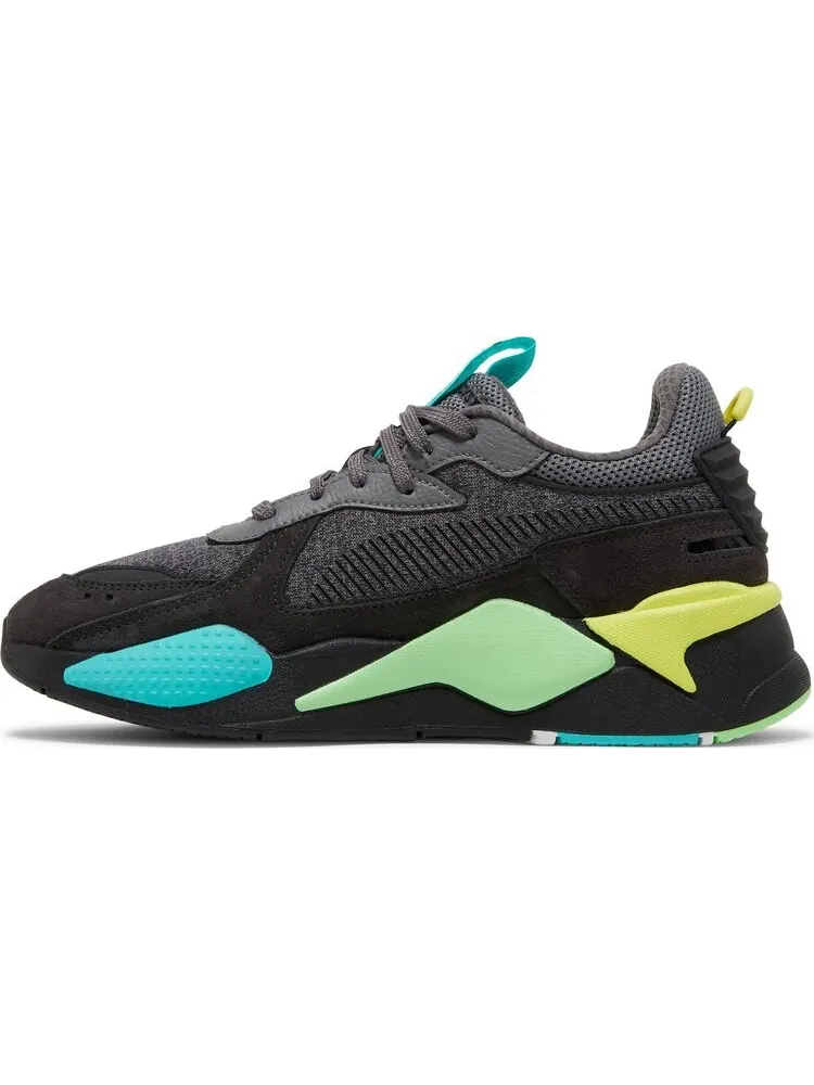 Кроссовки Puma RS-X Highlighter Castlerock Fluorescent Yellow — изображение 3 из 8, серый