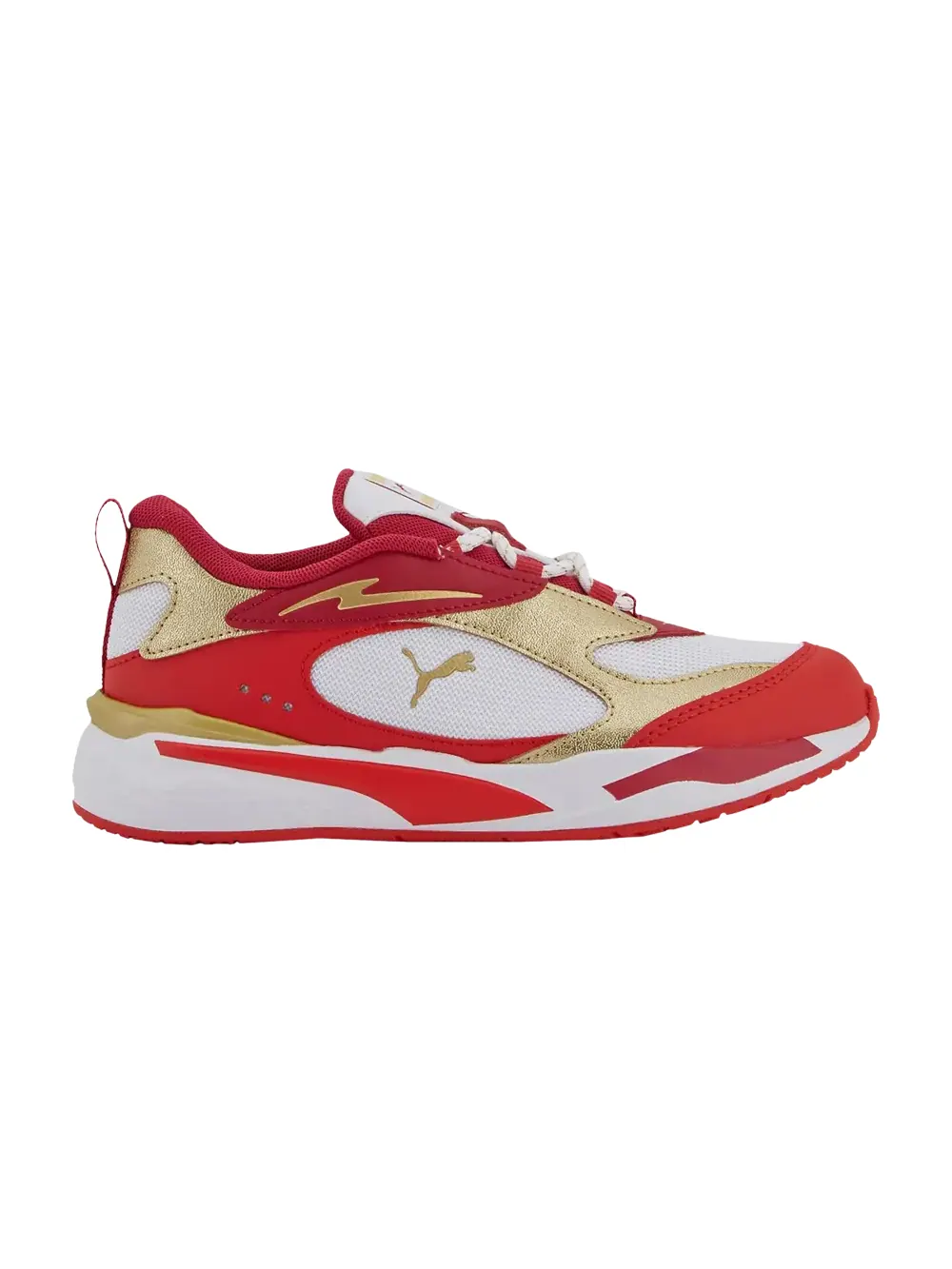 Кроссовки RS-Fast Little Kid Puma — изображение 1 из 1, белый/красный/золотистый