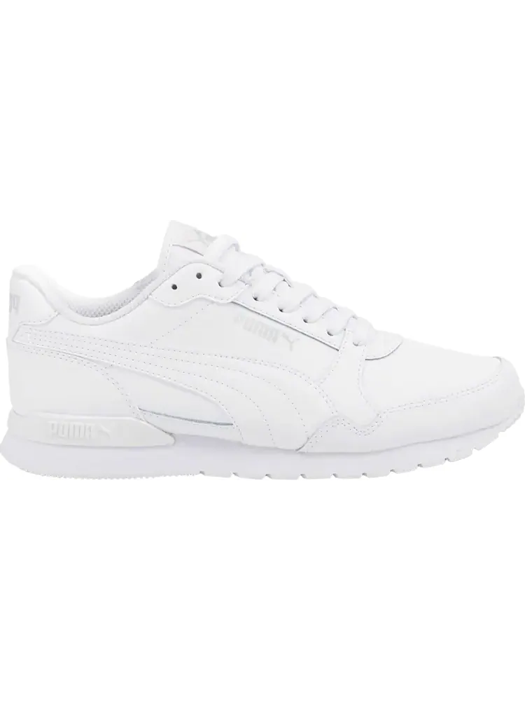 Кроссовки Puma ST Runner v3 Leather Jr Triple White — изображение 1 из 1, белый