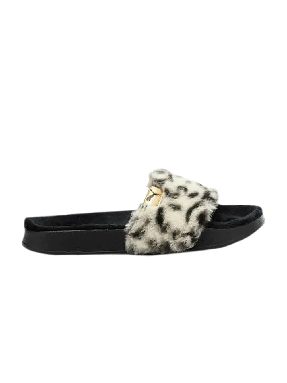 Кроссовки YLM x Wmns Leadcat Fluff Slide Puma — изображение 1 из 1, черный/белый
