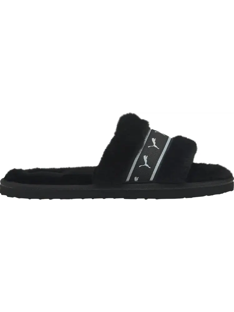 Сандалии Puma Wmns Fluff Remix Slide Black White — изображение 1 из 1, черный
