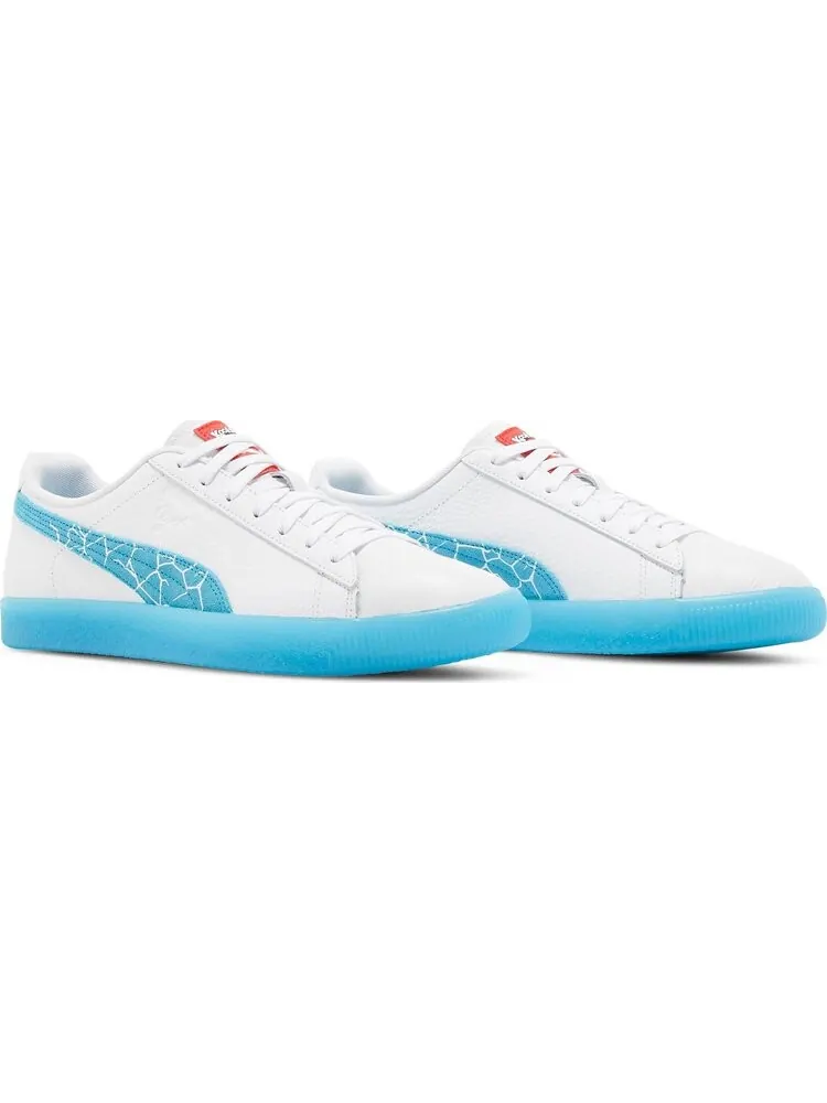Кроссовки Puma Kool-Aid x Clyde Brick Walls - Blue Atoll — изображение 8 из 8, белый