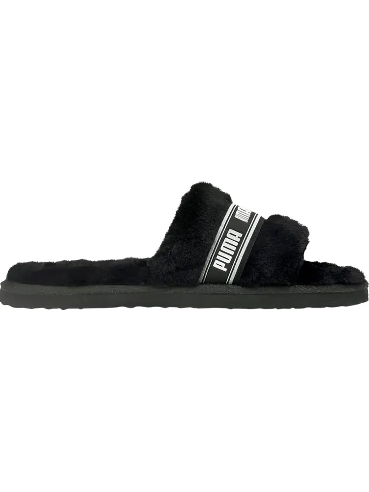 Сандалии Puma Fluff Slide Jr Black — изображение 1 из 1, черный