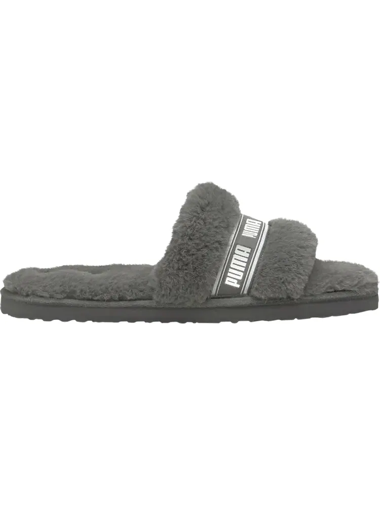 Сандалии Puma Fluff Slide Jr Charcoal Grey — изображение 1 из 1, серый