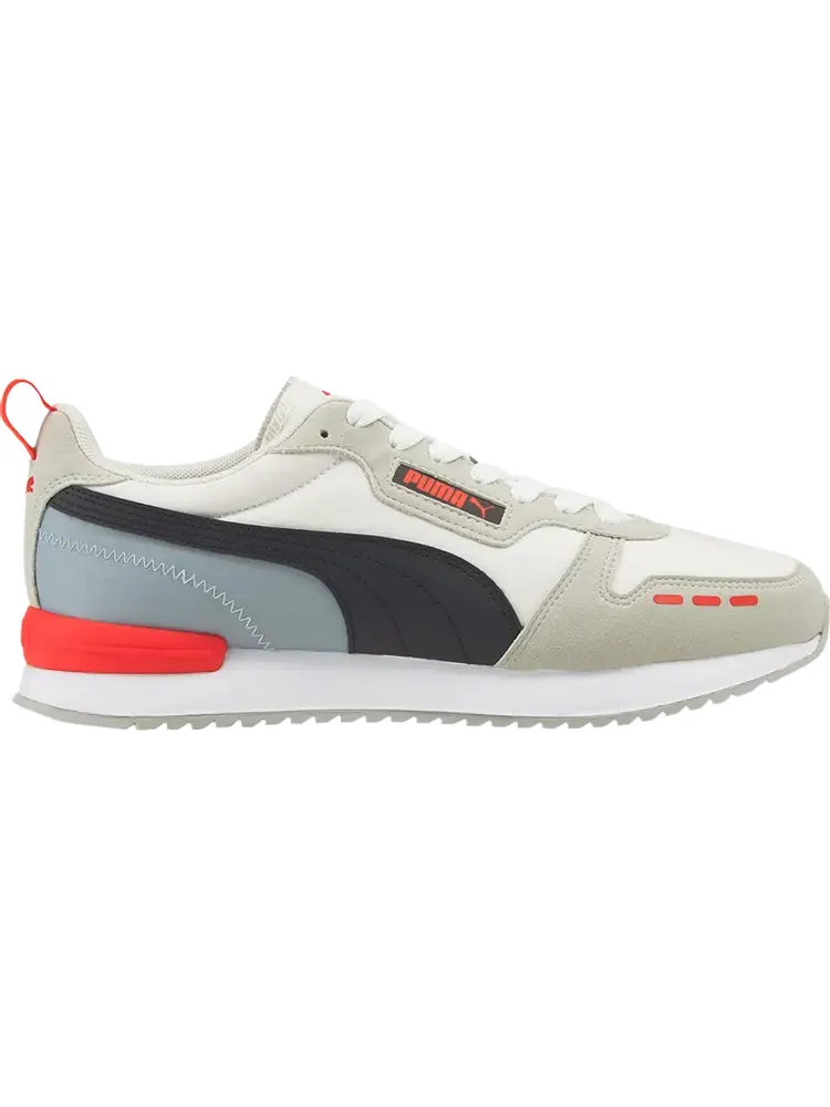 Кроссовки Puma R78 Mesh Vaporous Grey High Risk Red — изображение 1 из 1, серый
