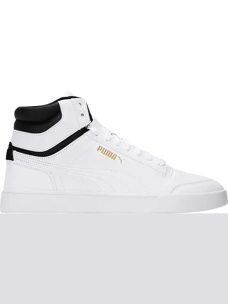 Кроссовки Puma Shuffle Mid WTR White Black Team Gold — изображение 1 из 1, белый
