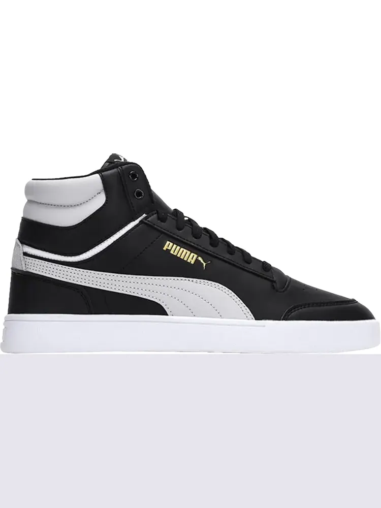 Кроссовки Puma Shuffle Mid WTR Black White Team Gold — изображение 1 из 1, черный