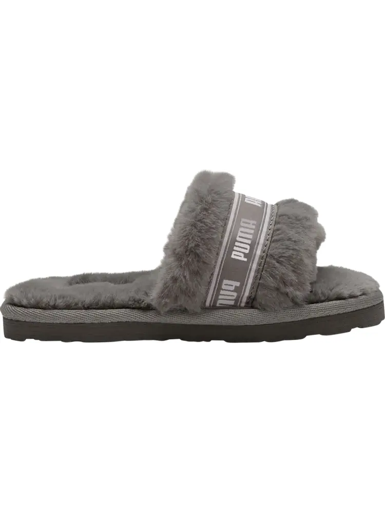 Сандалии Puma Fluff Slide Little Kid Charcoal Grey — изображение 1 из 1, серый