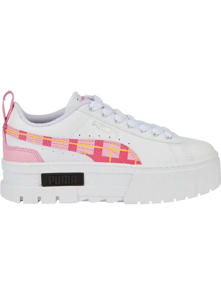 Кроссовки Puma Mayze 90s Prep AC Jr White Prism Pink — изображение 1 из 1, белый