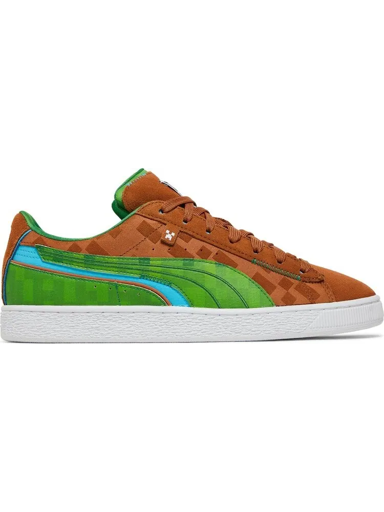 Кроссовки Puma Minecraft x Suede Grass Block — изображение 1 из 8, коричневый