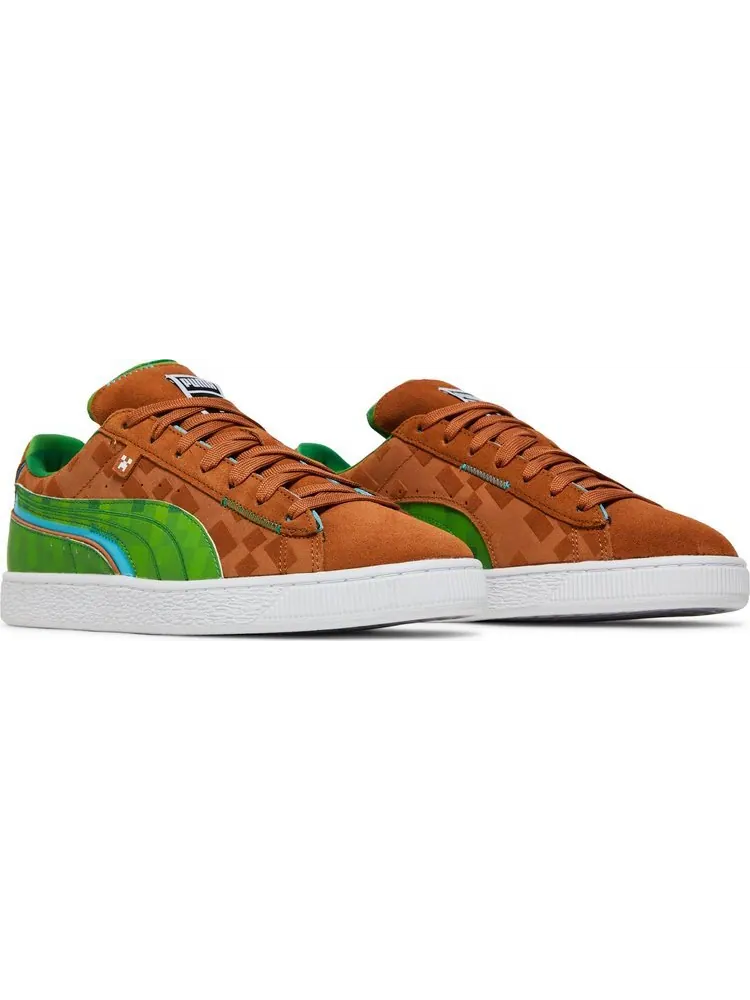 Кроссовки Puma Minecraft x Suede Grass Block — изображение 8 из 8, коричневый