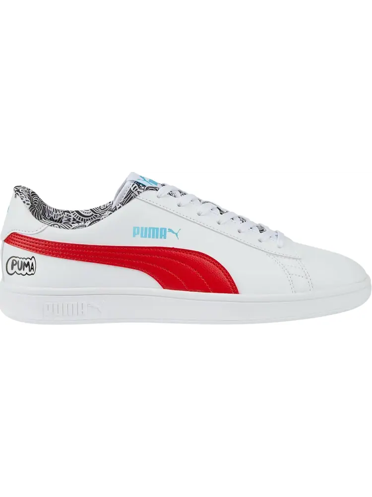 Кроссовки Puma Smash V2 Me Happy - White Red — изображение 1 из 1, белый