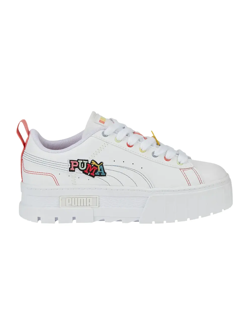 Кроссовки Wmns Mayze Puma — изображение 1 из 1, белый/розовый