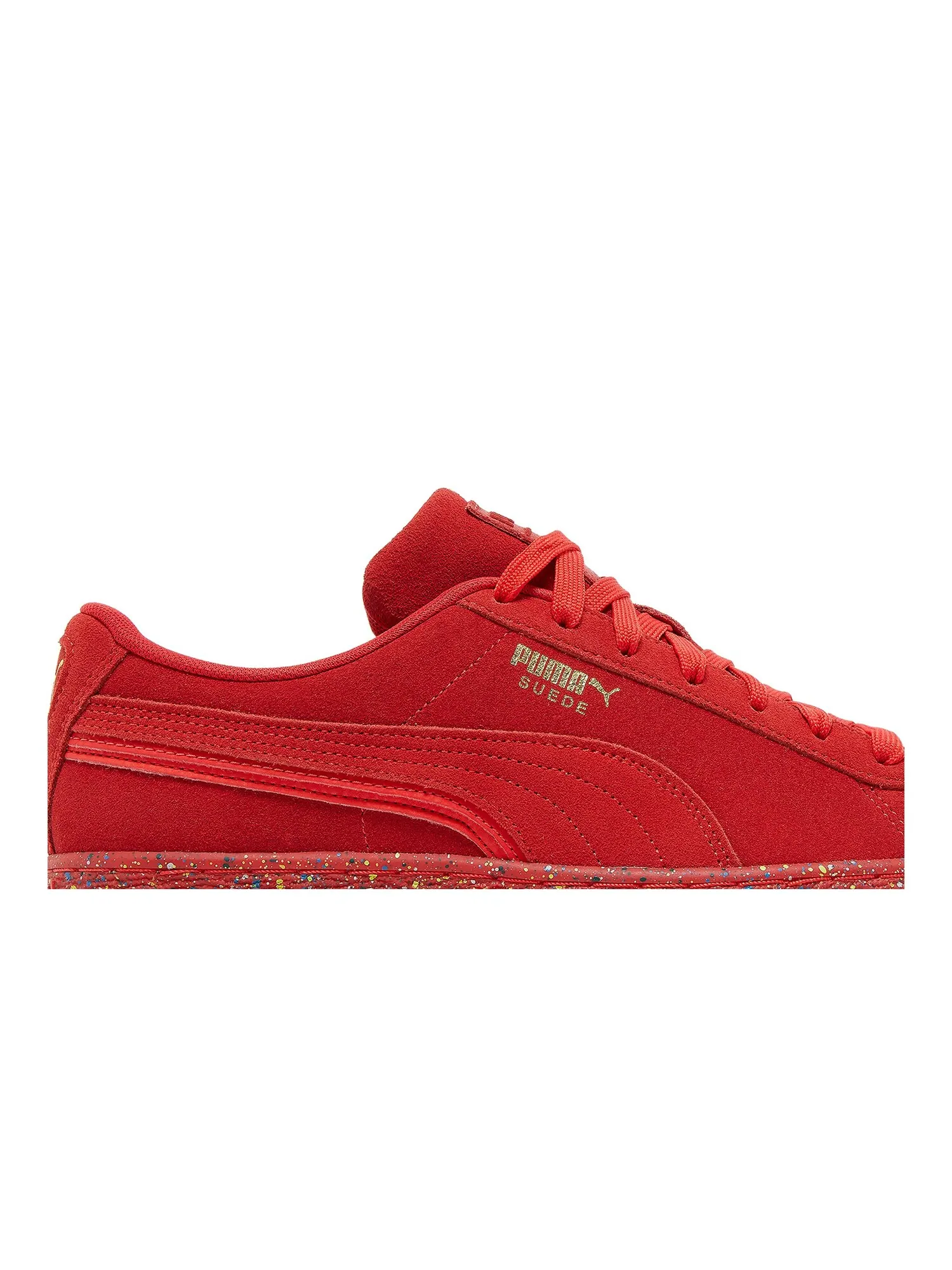 Кроссовки Suede Triplex Mono Puma — изображение 2 из 8, красный/золотистый