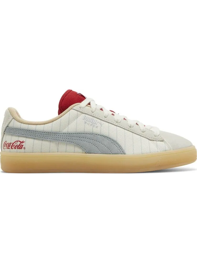 Кроссовки Puma Coca-Cola x Suede Slate Pinstripes — изображение 1 из 8, бежевый