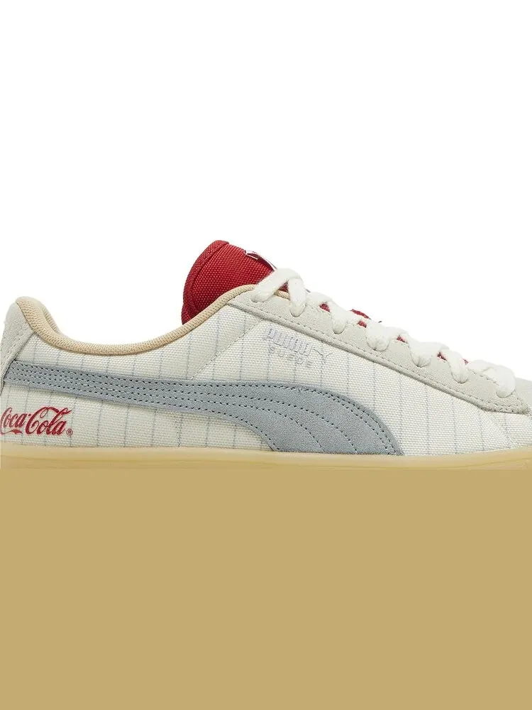 Кроссовки Puma Coca-Cola x Suede Slate Pinstripes — изображение 2 из 8, бежевый