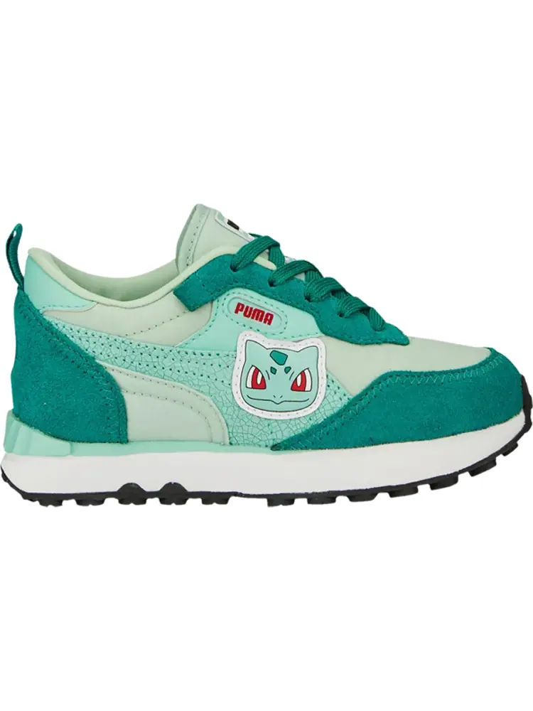 Кроссовки Puma Pokémon x Rider FV Little Kid Bulbasaur — изображение 1 из 1, зеленый