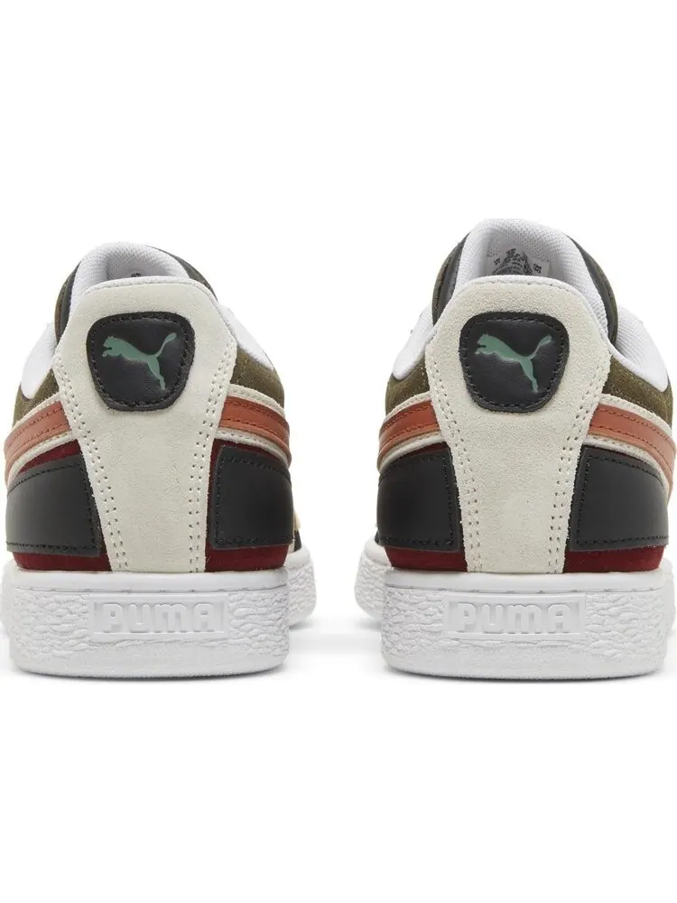Кроссовки Puma Suede Layers - Deep Olive Warm Chestnut — изображение 6 из 8, зеленый