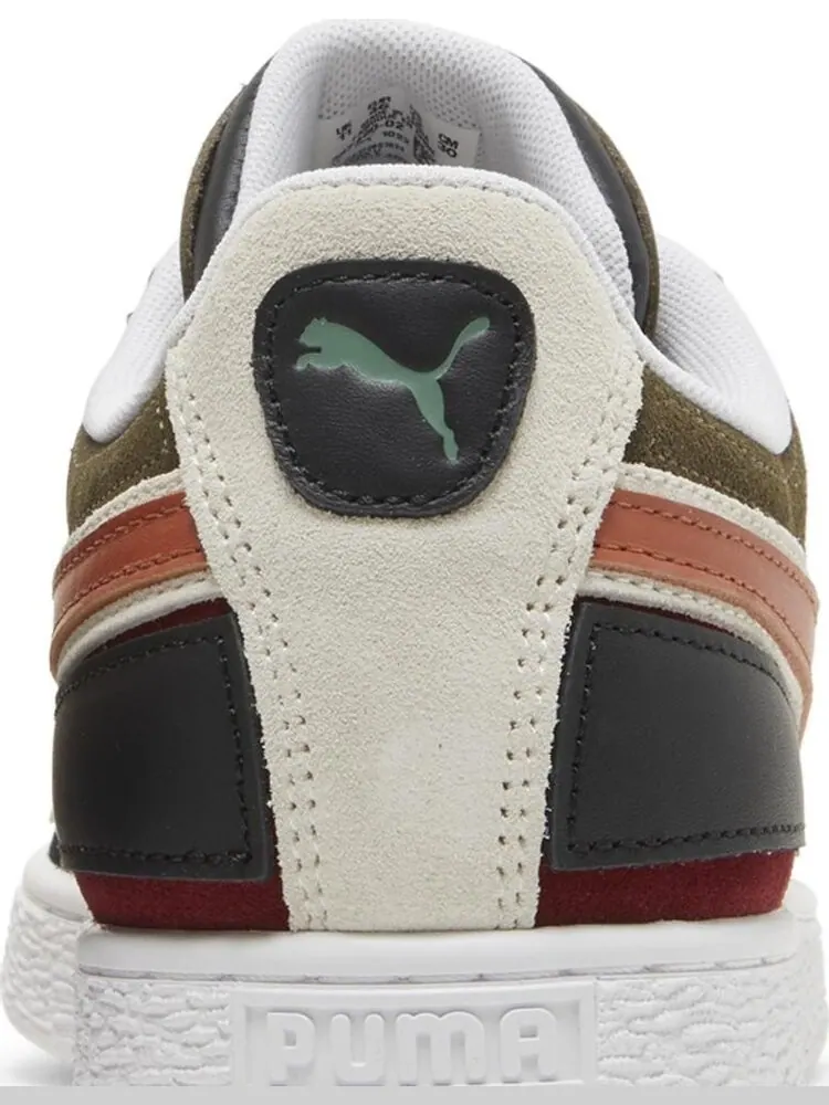 Кроссовки Puma Suede Layers - Deep Olive Warm Chestnut — изображение 7 из 8, зеленый