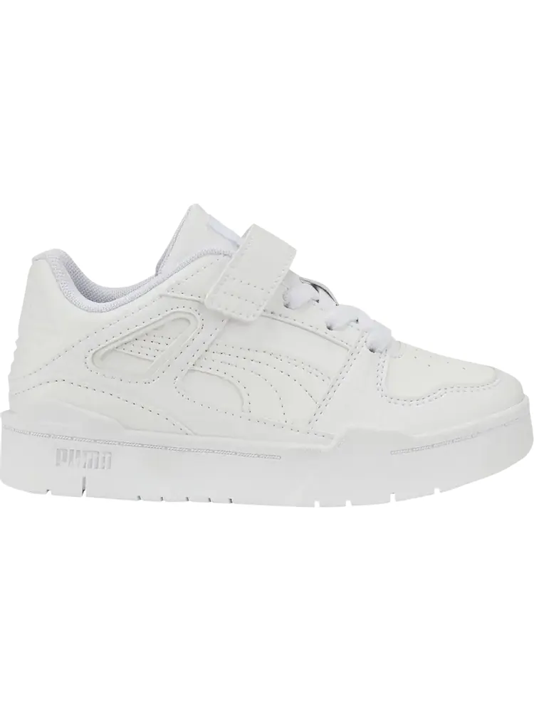 Кроссовки Puma Slipstream Leather Little Kid Triple White — изображение 1 из 1, белый