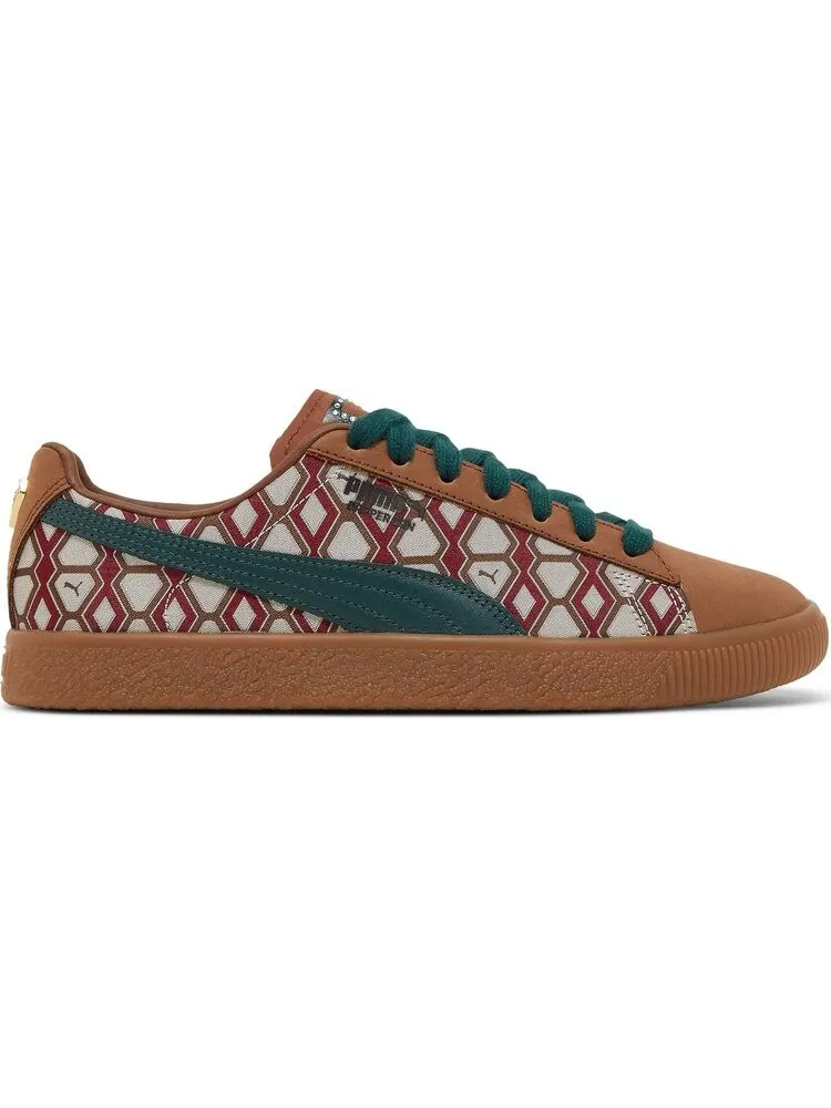 Кроссовки Puma Dapper Dan x Clyde Vintage Rudagon - Brown — изображение 1 из 8, коричневый