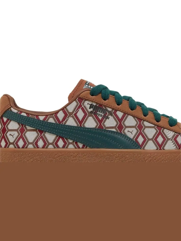 Кроссовки Puma Dapper Dan x Clyde Vintage Rudagon - Brown — изображение 2 из 8, коричневый