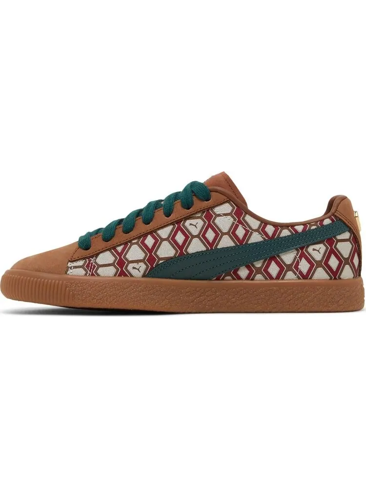 Кроссовки Puma Dapper Dan x Clyde Vintage Rudagon - Brown — изображение 3 из 8, коричневый