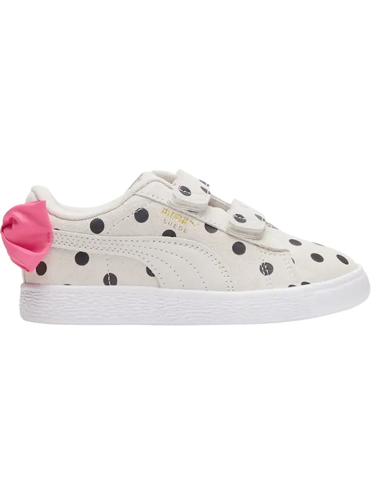 Кроссовки Puma Suede Light Flex Bow Graphic 5 Little Kid Marshmallow Polka Dots — изображение 1 из 1, бежевый