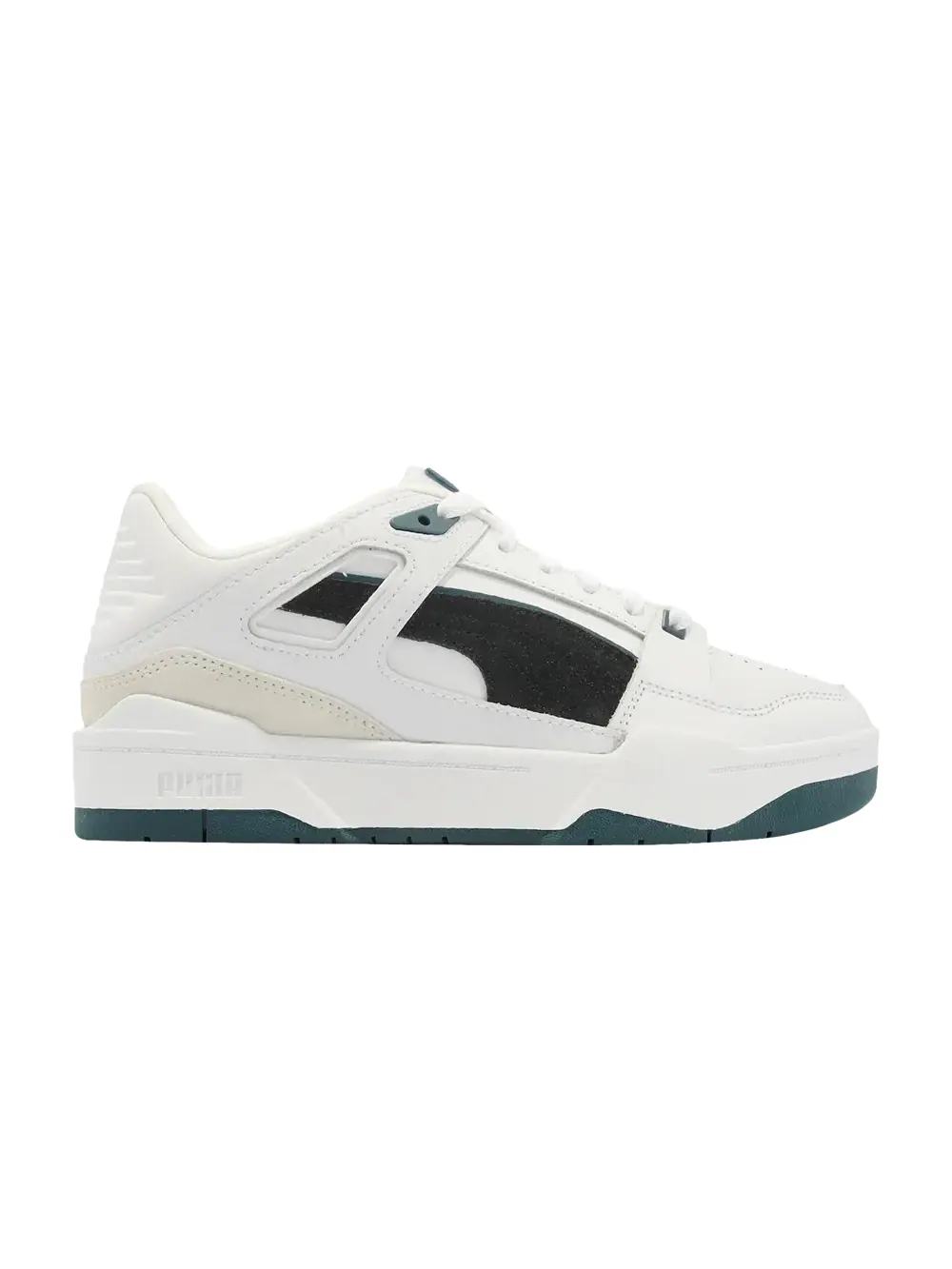 Кроссовки Slipstream Suede FS Puma — изображение 1 из 1, белый/черный/зеленый