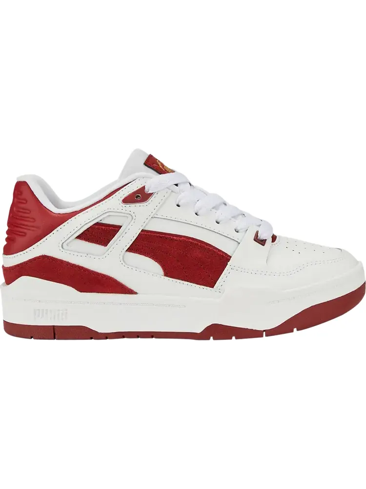 Кроссовки Puma Slipstream Suede FS Big Kid White Intense Red — изображение 1 из 1, белый