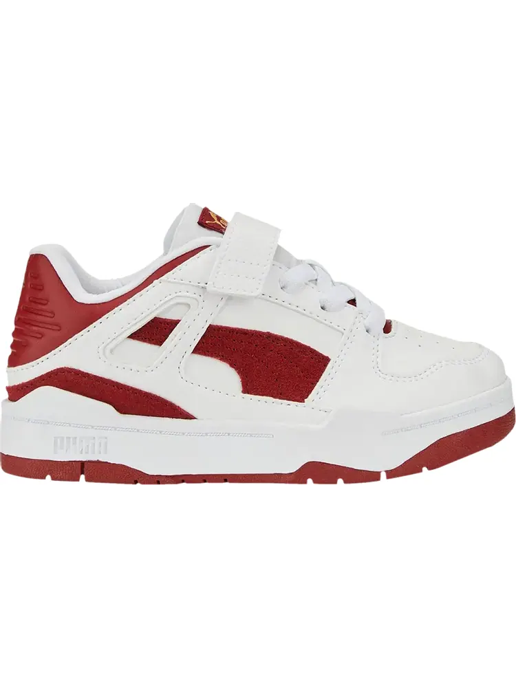 Кроссовки Puma Slipstream Suede Little Kid White Intense Red — изображение 1 из 1, белый