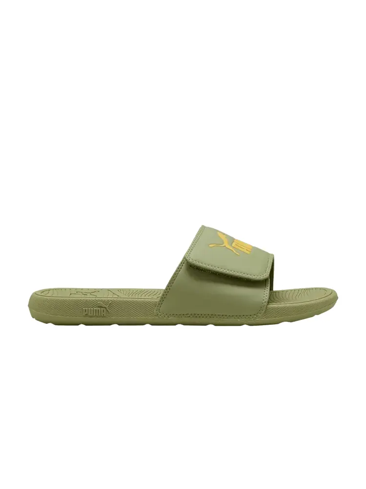 Сандалии Puma Cool Cat 2.0 Slide 'Calming Green' — изображение 1 из 1, зеленый/желтый