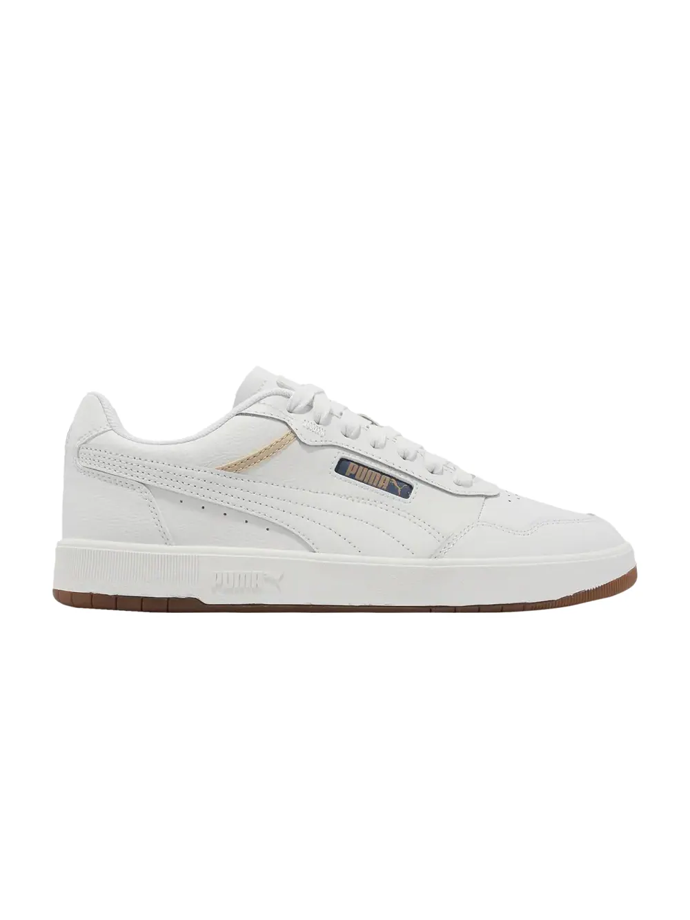 Кроссовки Court Ultra Puma — изображение 1 из 1, белый/белый/золотистый