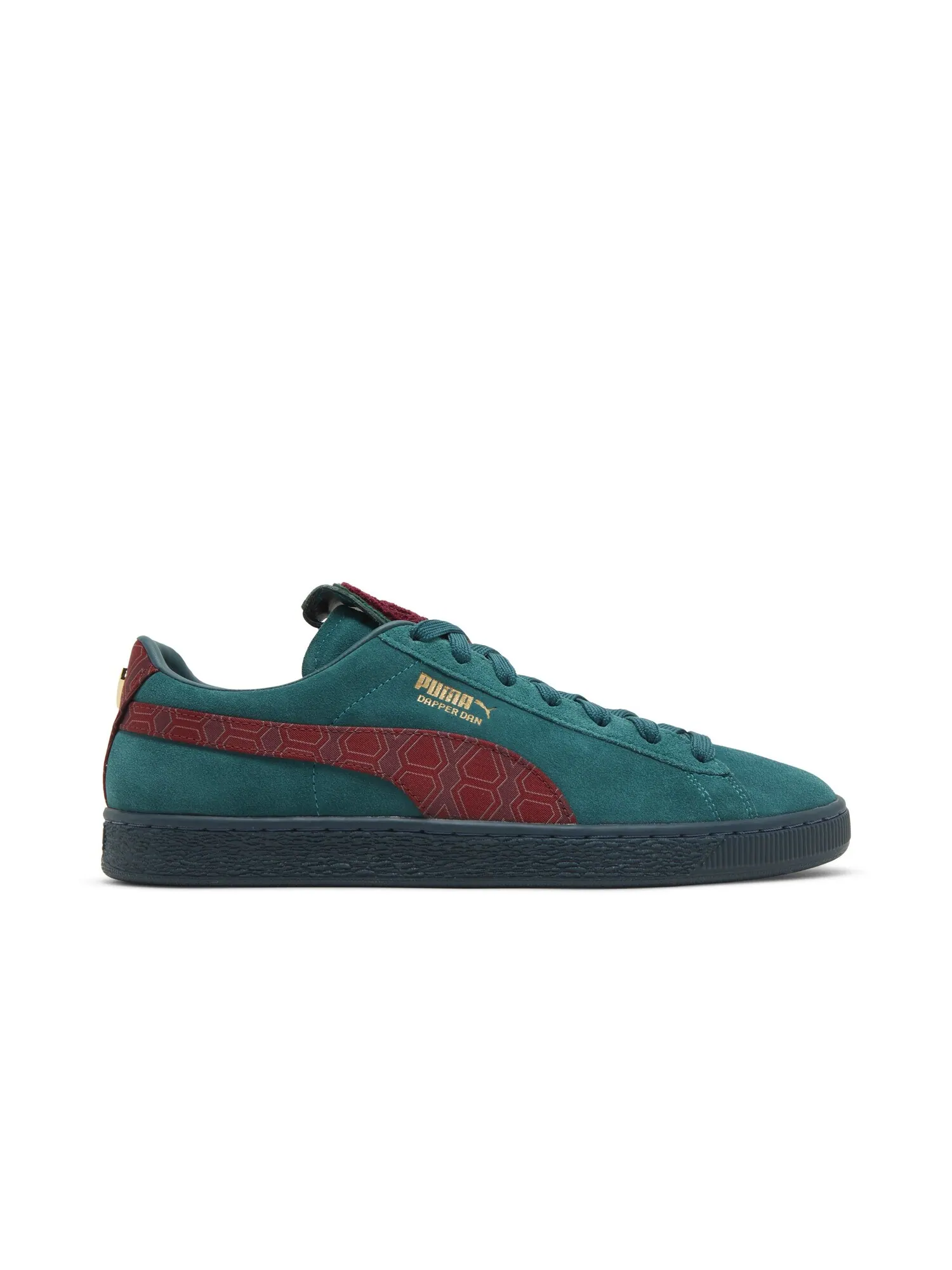 Кроссовки Dapper Dan x Suede Puma — изображение 1 из 8, зеленый/красный