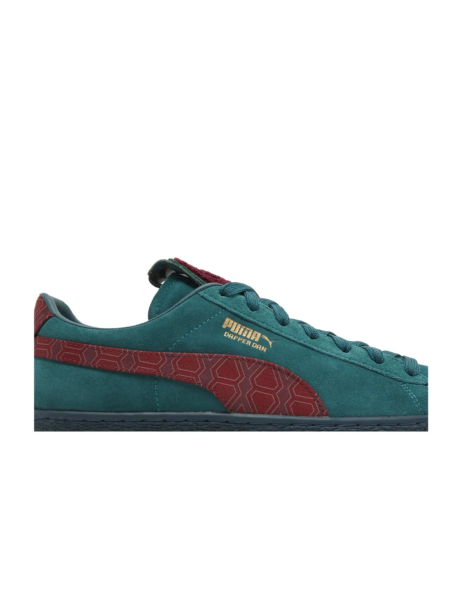 Кроссовки Dapper Dan x Suede Puma — изображение 2 из 8, зеленый/красный