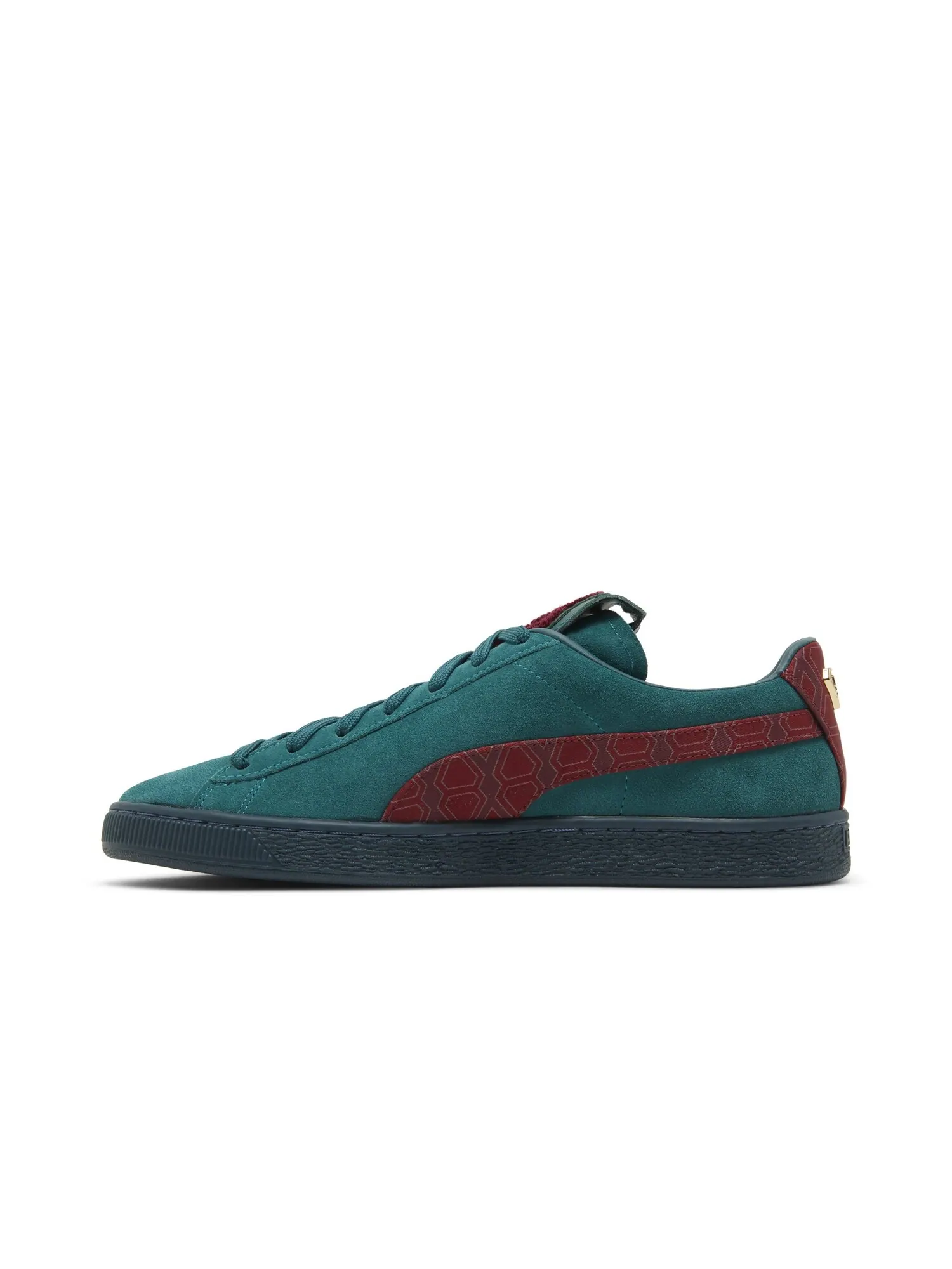 Кроссовки Dapper Dan x Suede Puma — изображение 3 из 8, зеленый/красный