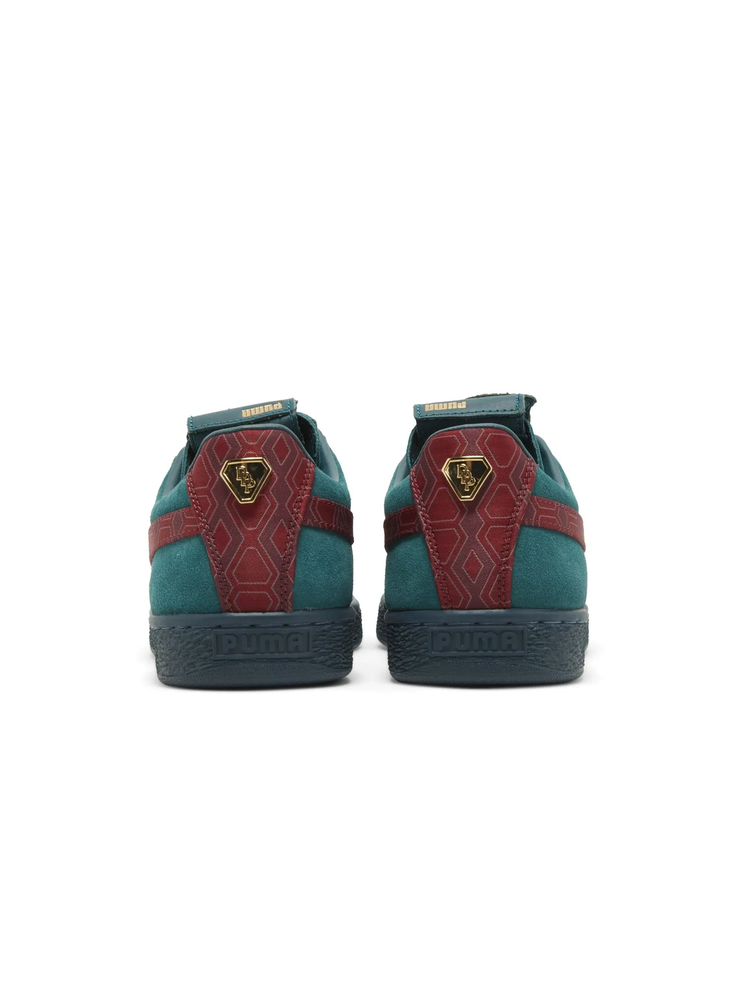 Кроссовки Dapper Dan x Suede Puma — изображение 6 из 8, зеленый/красный